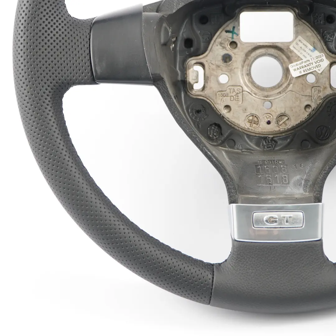 VW Volkswagen Golf 5 GT NEW Black Leather Steering Wheel - SKU 1K0419091CJ-1 - Part number 1K0419091CJ