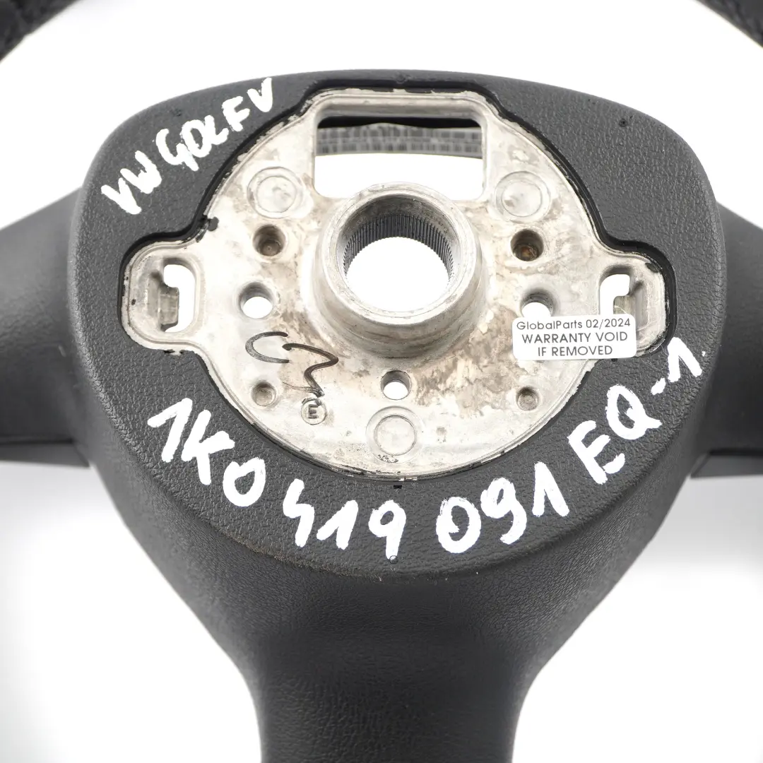 VW Volkswagen Golf 5 NEU Schwarzes Leder lenkrad - SKU 1K0419091EQ-1 - Teilenummer 1K0419091EQ