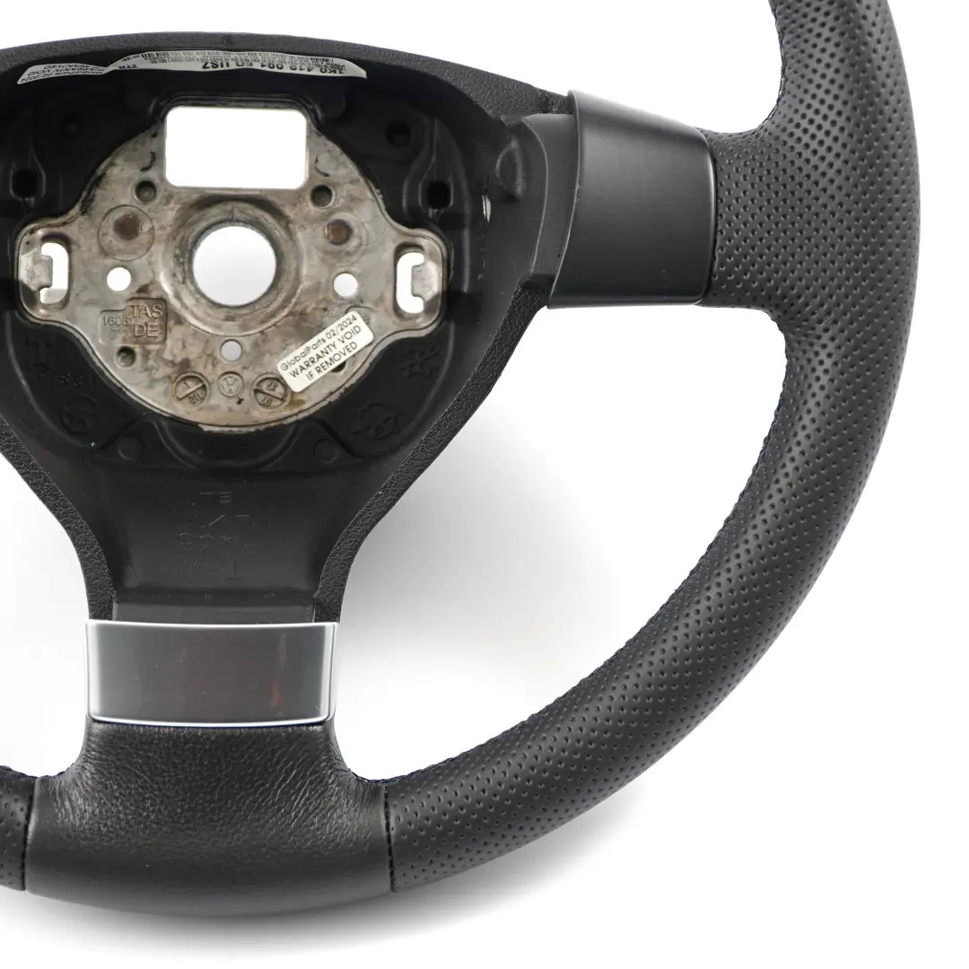 NEU Schwarzes Leder lenkrad für VW Volkswagen Golf 5 mit Teilenummer 1K0419091EQ VW Volkswagen Golf 5 NEU Schwarzes Leder lenkrad - SKU 1K0419091EQ-1 - Teilenummer 1K0419091EQ