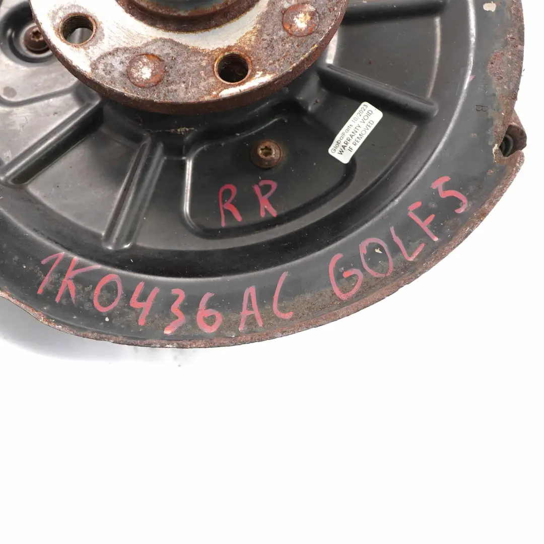 VW Volkswagen Golf 5 V Radträger Hinten Rechts Aufhängung Achsschenkelträger - SKU 1K0436AC - Teilenummer 1K0436AC