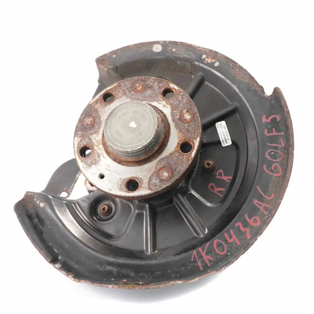 VW Volkswagen Golf 5 V Portaruota Posteriore Destro Sospensione Supporto Snodo - SKU 1K0436AC - Numero di parte 1K0436AC
