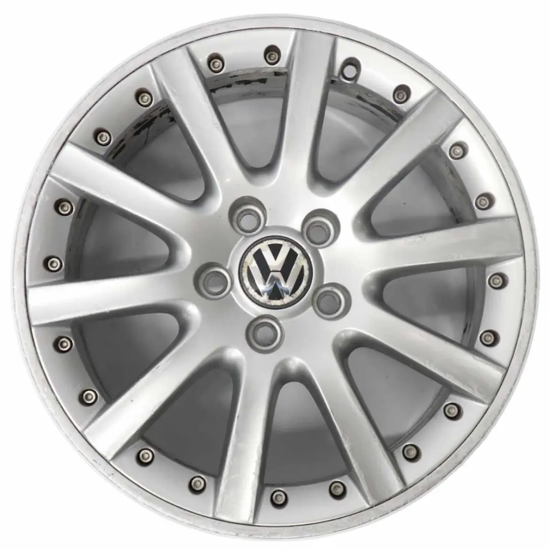 VW Volkswagen Golf 5 V 6 VI Llanta de aleación plateada 17" ET:54 7J - SKU 1K0601025K-1 - Número de pieza 1K0601025K