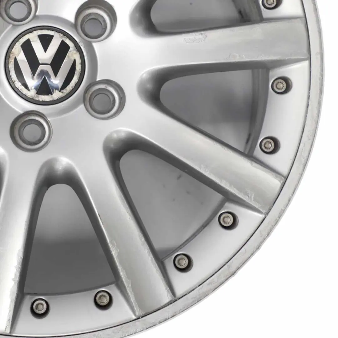 VW Volkswagen Golf 5 V 6 VI Silver Wheel Alloy Rim 17" ET:54 7J - SKU 1K0601025K-1 - Part number 1K0601025K