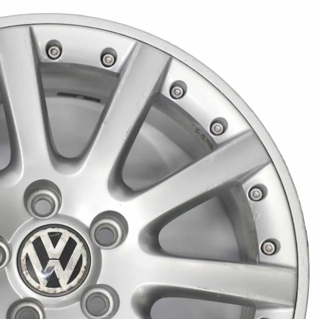 VW Volkswagen Golf 5 V 6 VI Silver Wheel Alloy Rim 17" ET:54 7J - SKU 1K0601025K-2 - Part number 1K0601025K