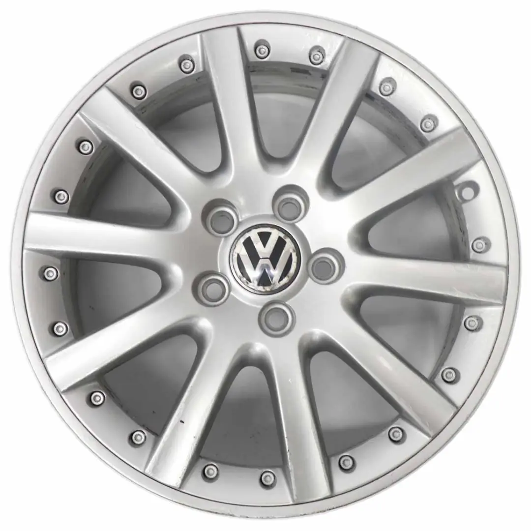 VW Volkswagen Golf 5 V 6 VI Silver Wheel Alloy Rim 17" ET:54 7J - SKU 1K0601025K-3 - Part number 1K0601025K