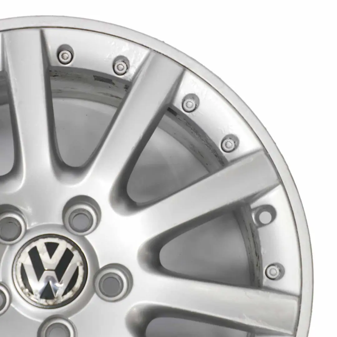 Alloy Rim 17" ET:54 7J to VW Volkswagen Golf 5 V 6 VI Silver Wheel with Part number 1K0601025K VW Volkswagen Golf 5 V 6 VI Silver Wheel Alloy Rim 17" ET:54 7J - SKU 1K0601025K-3 - Part number 1K0601025K