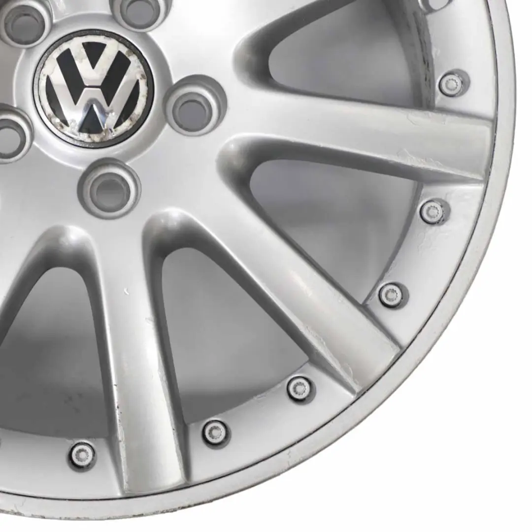 Alloy Rim 17" ET:54 7J to VW Volkswagen Golf 5 V 6 VI Silver Wheel with Part number 1K0601025K VW Volkswagen Golf 5 V 6 VI Silver Wheel Alloy Rim 17" ET:54 7J - SKU 1K0601025K-3 - Part number 1K0601025K