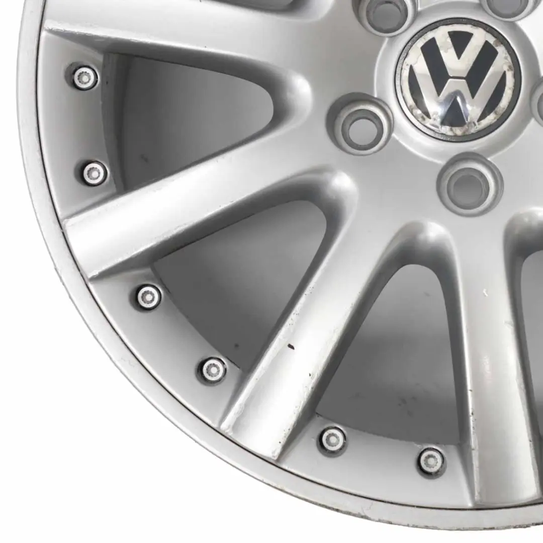 VW Volkswagen Golf 5 V 6 VI Silver Wheel Alloy Rim 17" ET:54 7J - SKU 1K0601025K-3 - Part number 1K0601025K