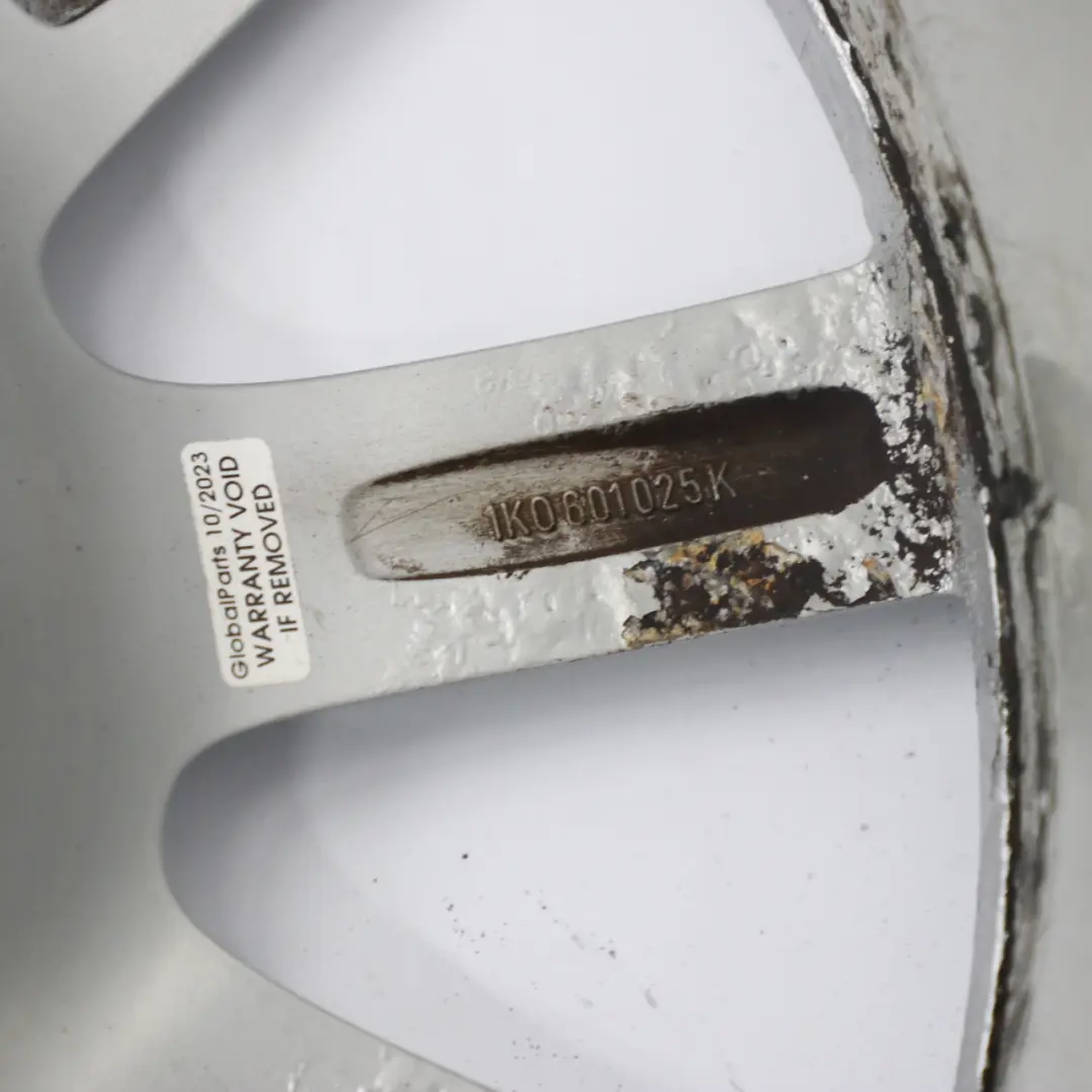 Alloy Rim 17" ET:54 7J to VW Volkswagen Golf 5 V 6 VI Silver Wheel with Part number 1K0601025K VW Volkswagen Golf 5 V 6 VI Silver Wheel Alloy Rim 17" ET:54 7J - SKU 1K0601025K-4 - Part number 1K0601025K