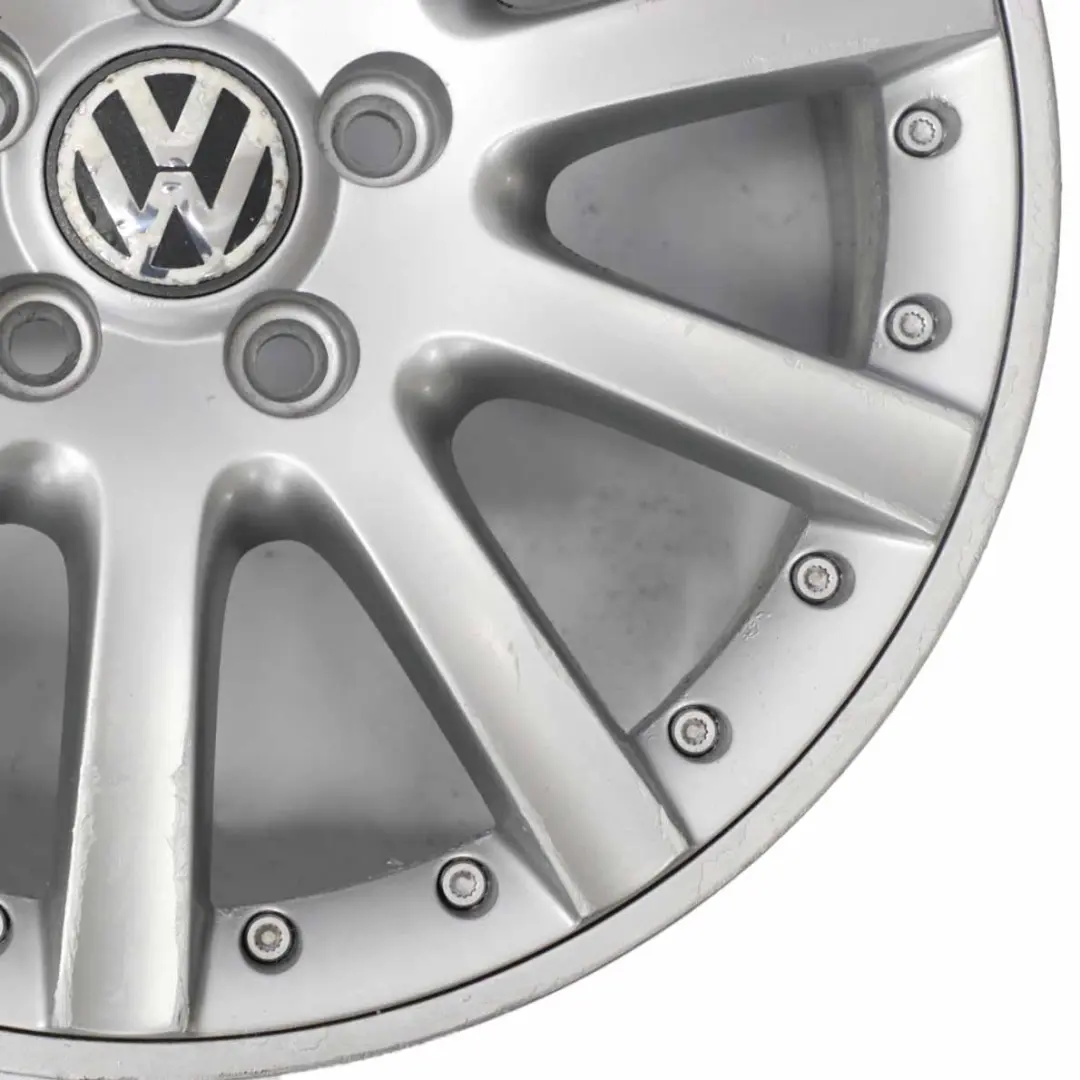 Alloy Rim 17" ET:54 7J to VW Volkswagen Golf 5 V 6 VI Silver Wheel with Part number 1K0601025K VW Volkswagen Golf 5 V 6 VI Silver Wheel Alloy Rim 17" ET:54 7J - SKU 1K0601025K-4 - Part number 1K0601025K