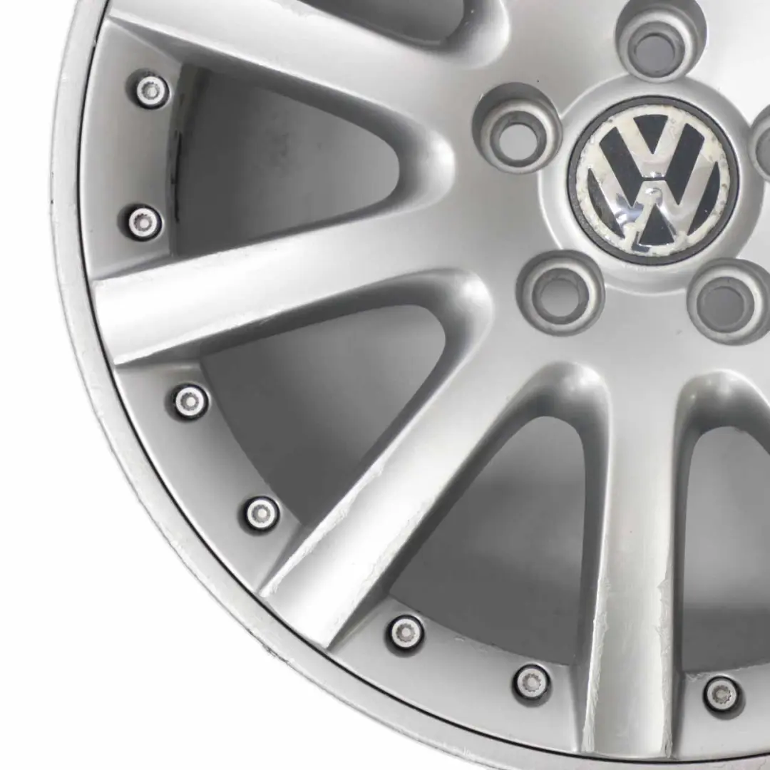 Alloy Rim 17" ET:54 7J to VW Volkswagen Golf 5 V 6 VI Silver Wheel with Part number 1K0601025K VW Volkswagen Golf 5 V 6 VI Silver Wheel Alloy Rim 17" ET:54 7J - SKU 1K0601025K-4 - Part number 1K0601025K