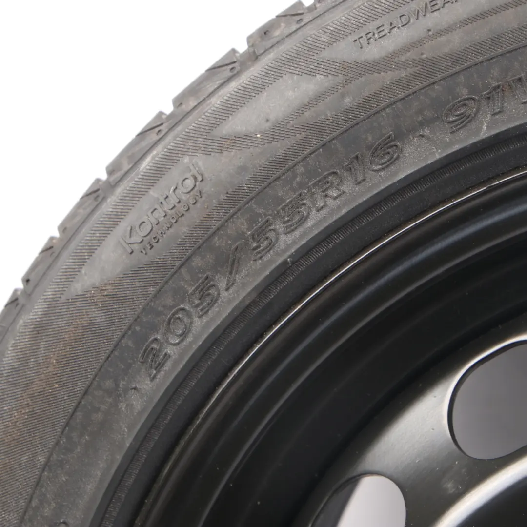 Spare Wheel VW Golf VI Variant Wheel Steel R16 6,5J Hankook 205/55 to with Part number 1K0601027AK Spare Wheel VW Golf VI Variant Wheel Steel R16 6,5J Hankook 205/55 - SKU 1K0601027AK - Part number 1K0601027AK