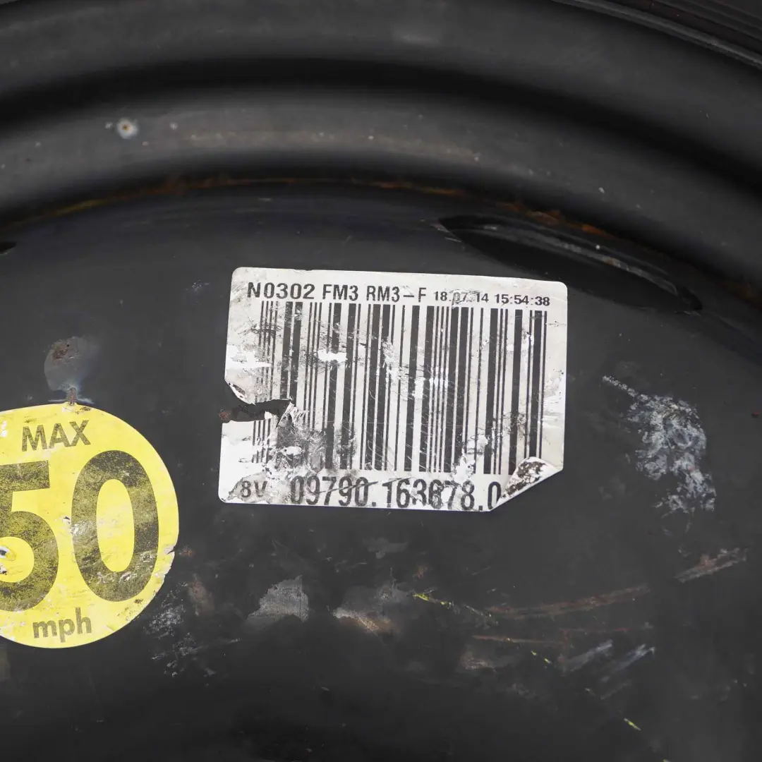 VW Golf VI Ruota scorta compatta acciaio R18 3,5J Pneumatico 125/70 - SKU 1K0601027AP - Numero di parte 1K0601027AP