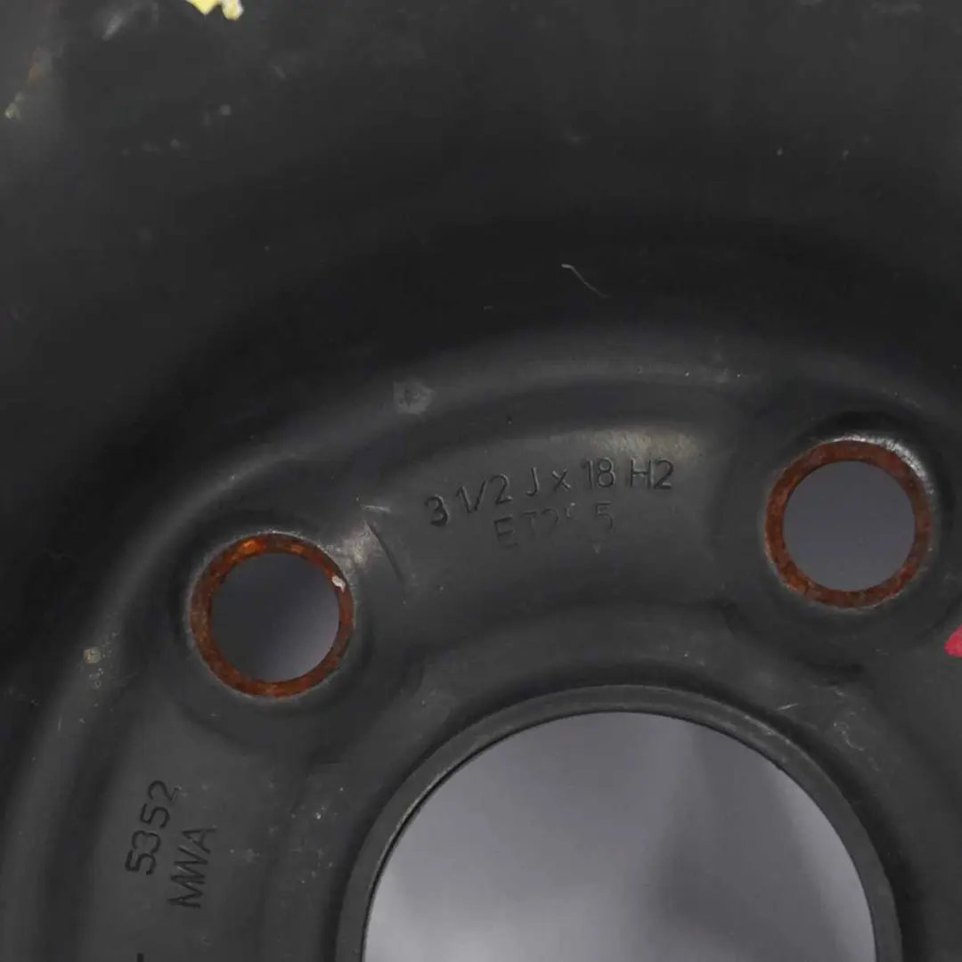 Mk6 Roue Secours Compacte Acier R18 3,5J Pneu 125/70 pour Volkswagen Golf à propos du numéro de pièce 1K0601027AP Volkswagen Golf Mk6 Roue Secours Compacte Acier R18 3,5J Pneu 125/70 - SKU 1K0601027AP - Numéro de pièce 1K0601027AP