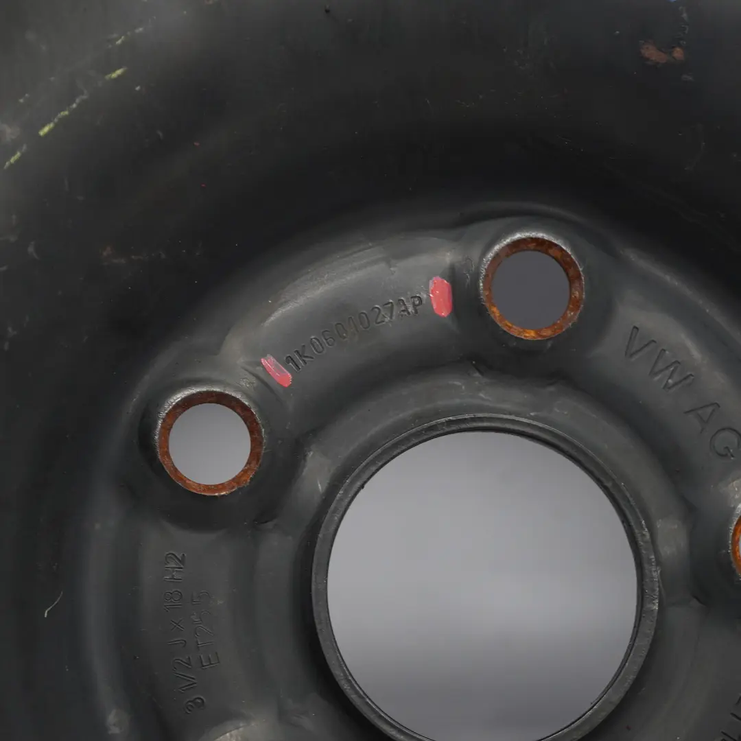 Volkswagen Golf Mk6 Ruota Scorta Compatta Acciaio R18 3,5J Pneumatico 125/70 - SKU 1K0601027AP - Numero di parte 1K0601027AP