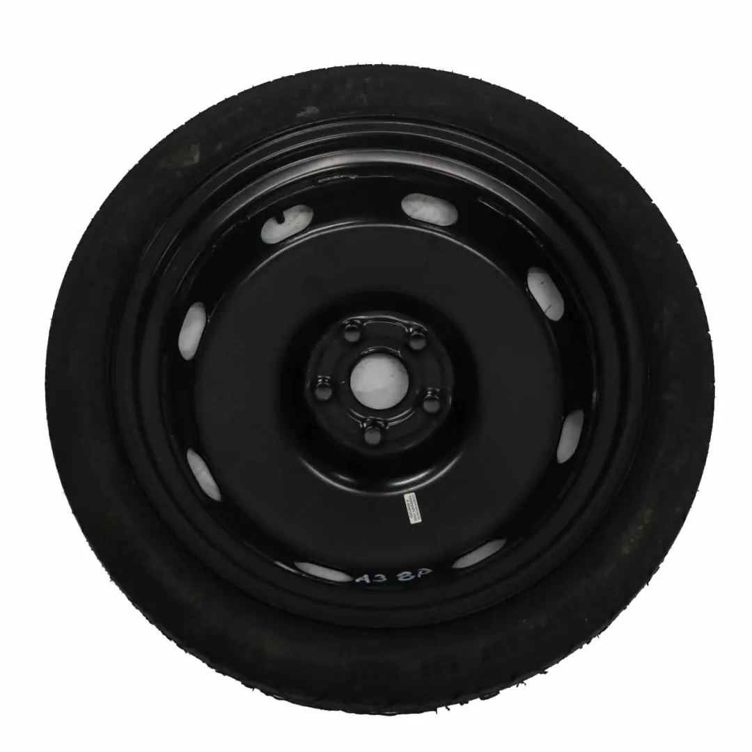 Ersatzrad Audi A3 8P Kompaktrad Stahl R18 Space Saver 125/70 für mit Teilenummer 1K0601027B Ersatzrad Audi A3 8P Kompaktrad Stahl R18 Space Saver 125/70 - SKU 1K0601027B - Teilenummer 1K0601027B