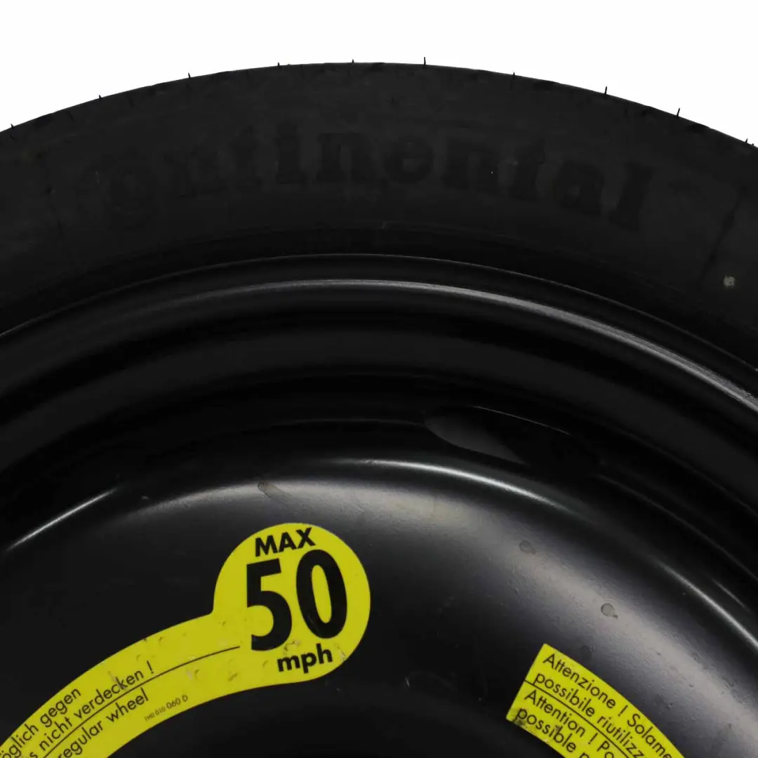 Ruota di scorta Audi A3 8P Ruota compatta R18 125/70 per con numero di parte 1K0601027B Ruota di scorta Audi A3 8P Ruota compatta R18 125/70 - SKU 1K0601027B - Numero di parte 1K0601027B