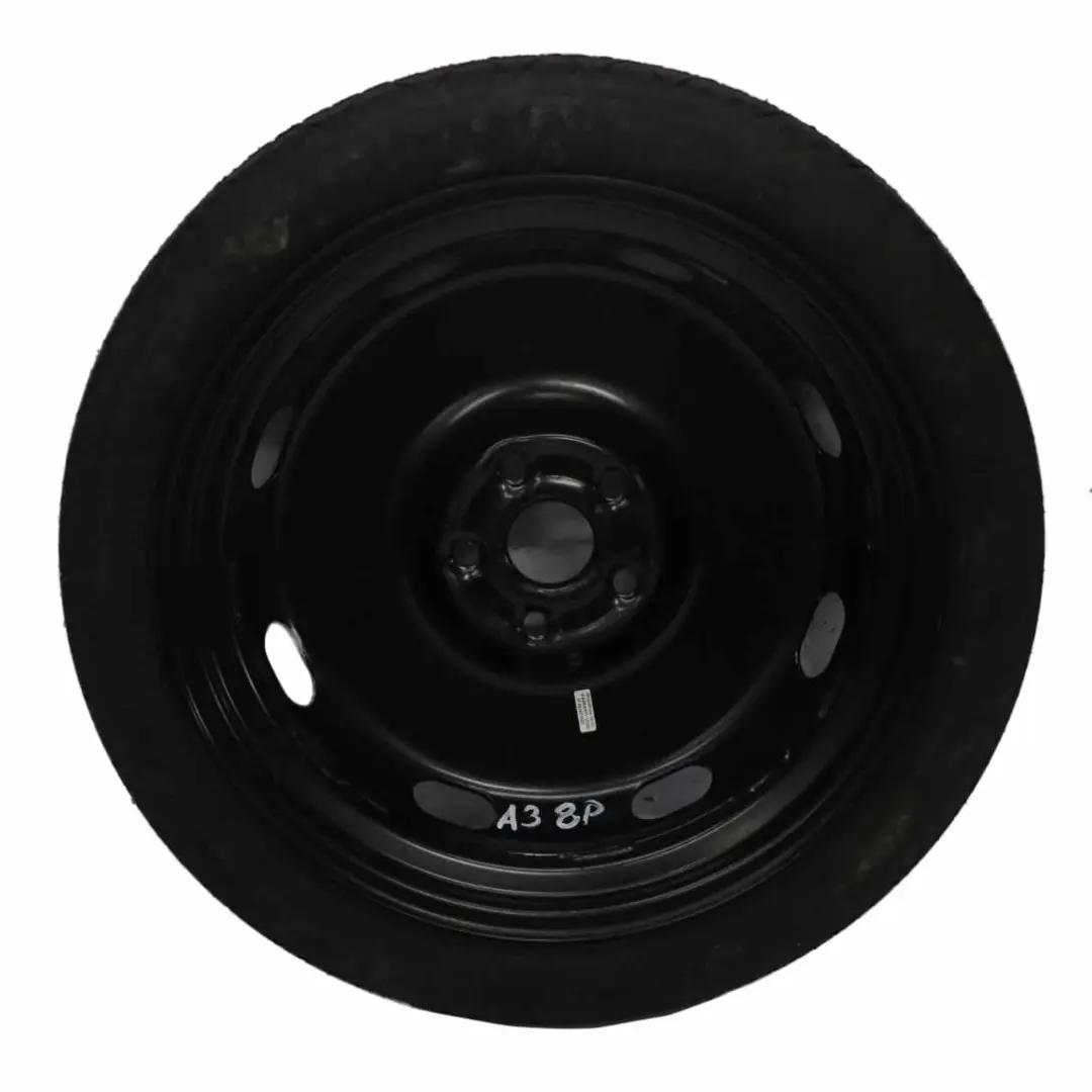  Roue de secours Audi A3 8P Roue compacte R18 125/70 - SKU 1K0601027B - Numéro de pièce 1K0601027B