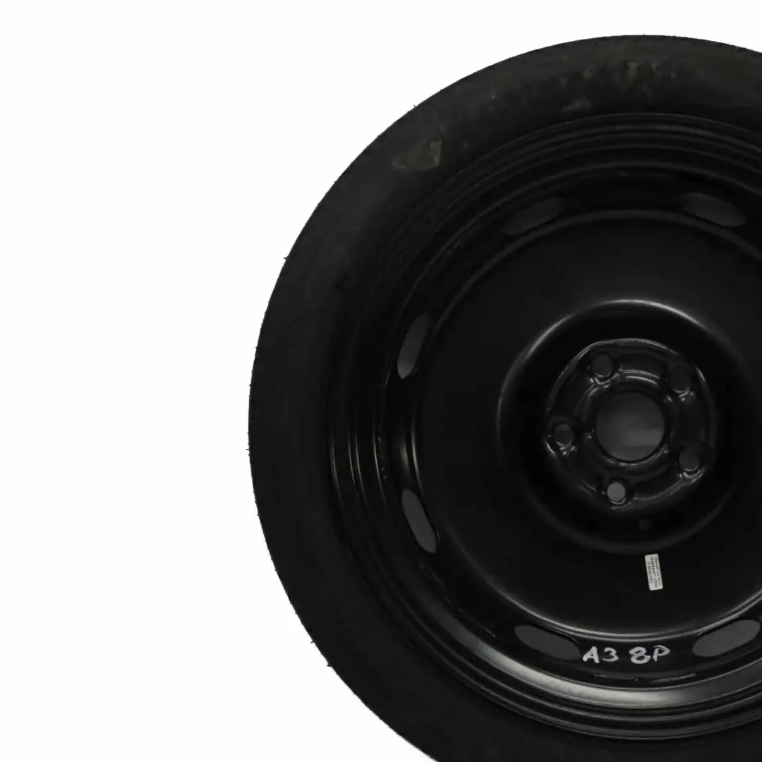 Roue de secours Audi A3 8P Roue compacte R18 125/70 pour à propos du numéro de pièce 1K0601027B Roue de secours Audi A3 8P Roue compacte R18 125/70 - SKU 1K0601027B - Numéro de pièce 1K0601027B
