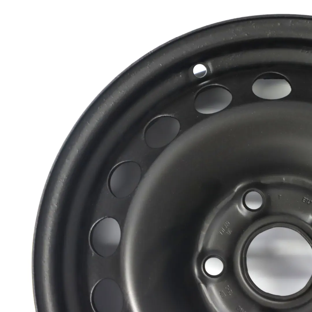 VW Volkswagen Golf 5 Cerchio in acciaio nero 15'' 6J ET:47 - SKU 1K0601027C - Numero di parte 1K0601027C