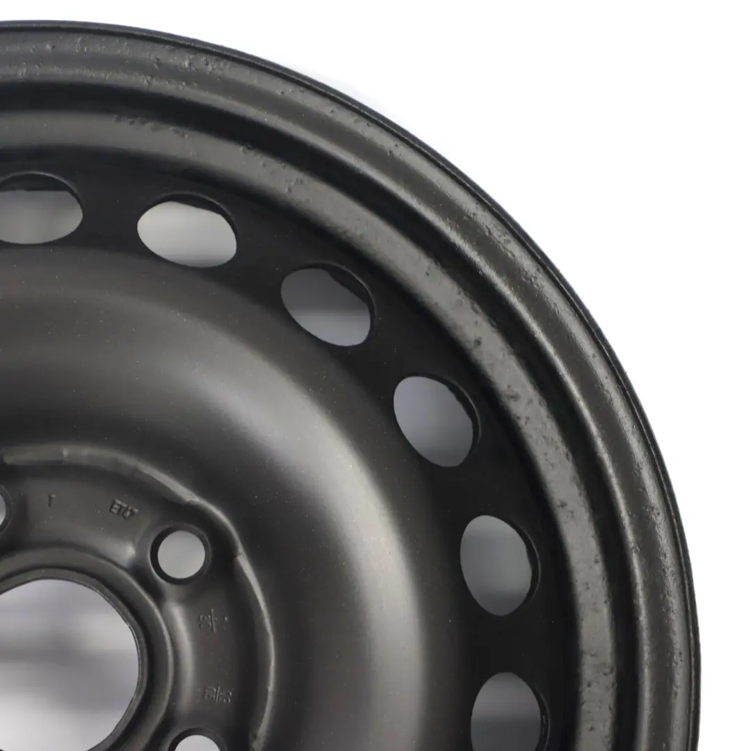 VW Volkswagen Golf 5 Felga Czarna Stalowa 15'' 6J ET:47 - SKU 1K0601027C - Numer Części 1K0601027C