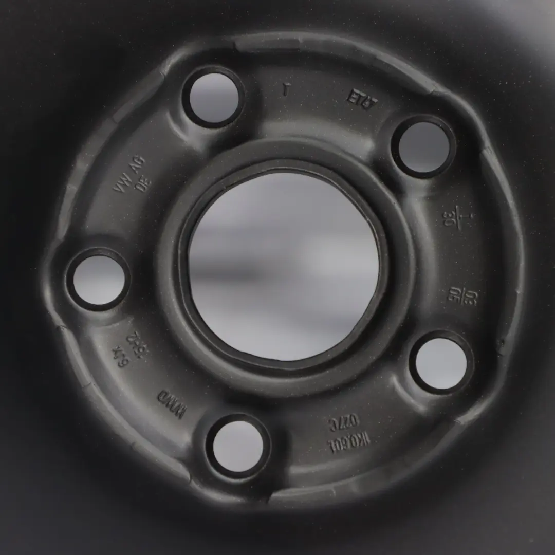 VW Volkswagen Golf 5 Black Steel Wheel Rim 15'' 6J ET:47 - SKU 1K0601027C - Part number 1K0601027C