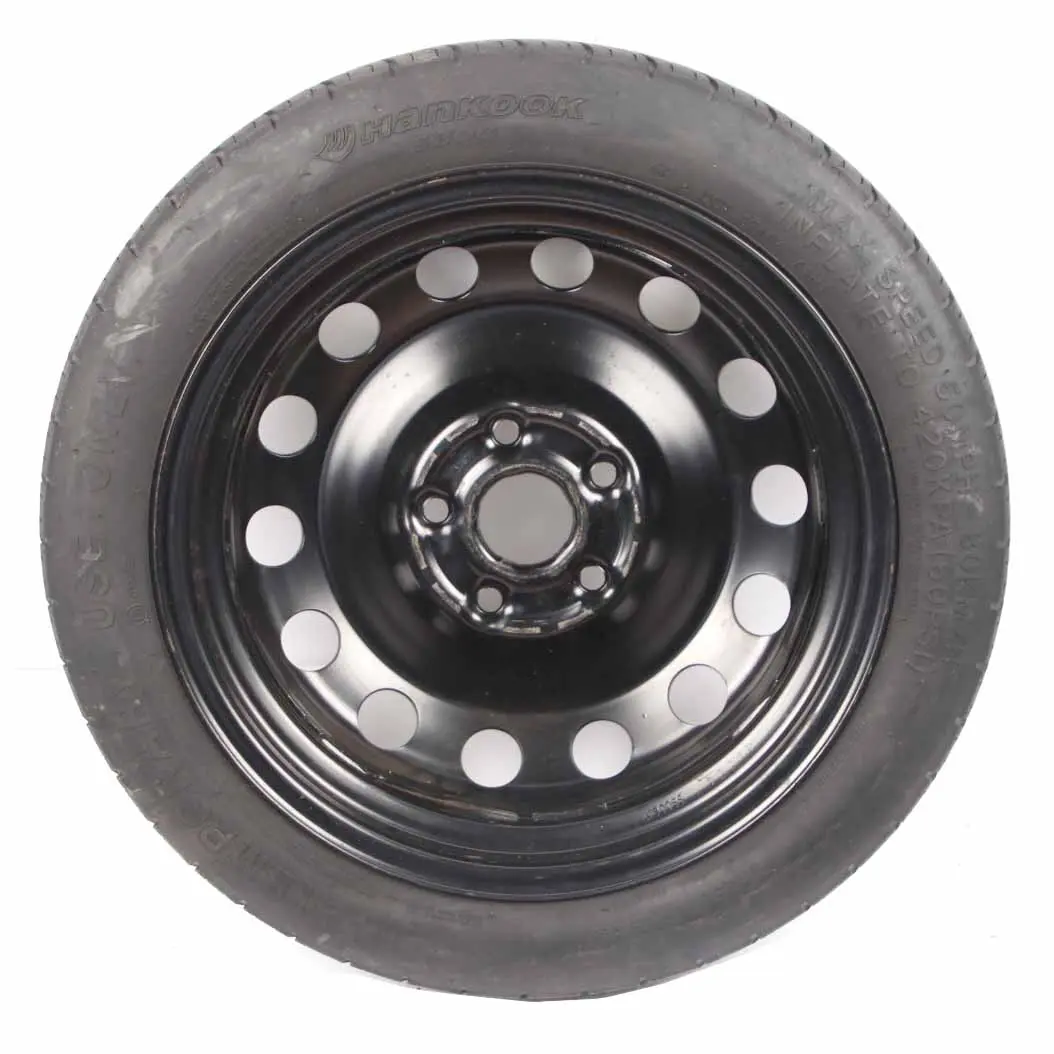 Ersatzrad Audi A3 8P VW Golf 5 Kompaktrad Stahl R16 3,5J 125/70 für mit Teilenummer 1K0601027F Ersatzrad Audi A3 8P VW Golf 5 Kompaktrad Stahl R16 3,5J 125/70 - SKU 1K0601027F - Teilenummer 1K0601027F