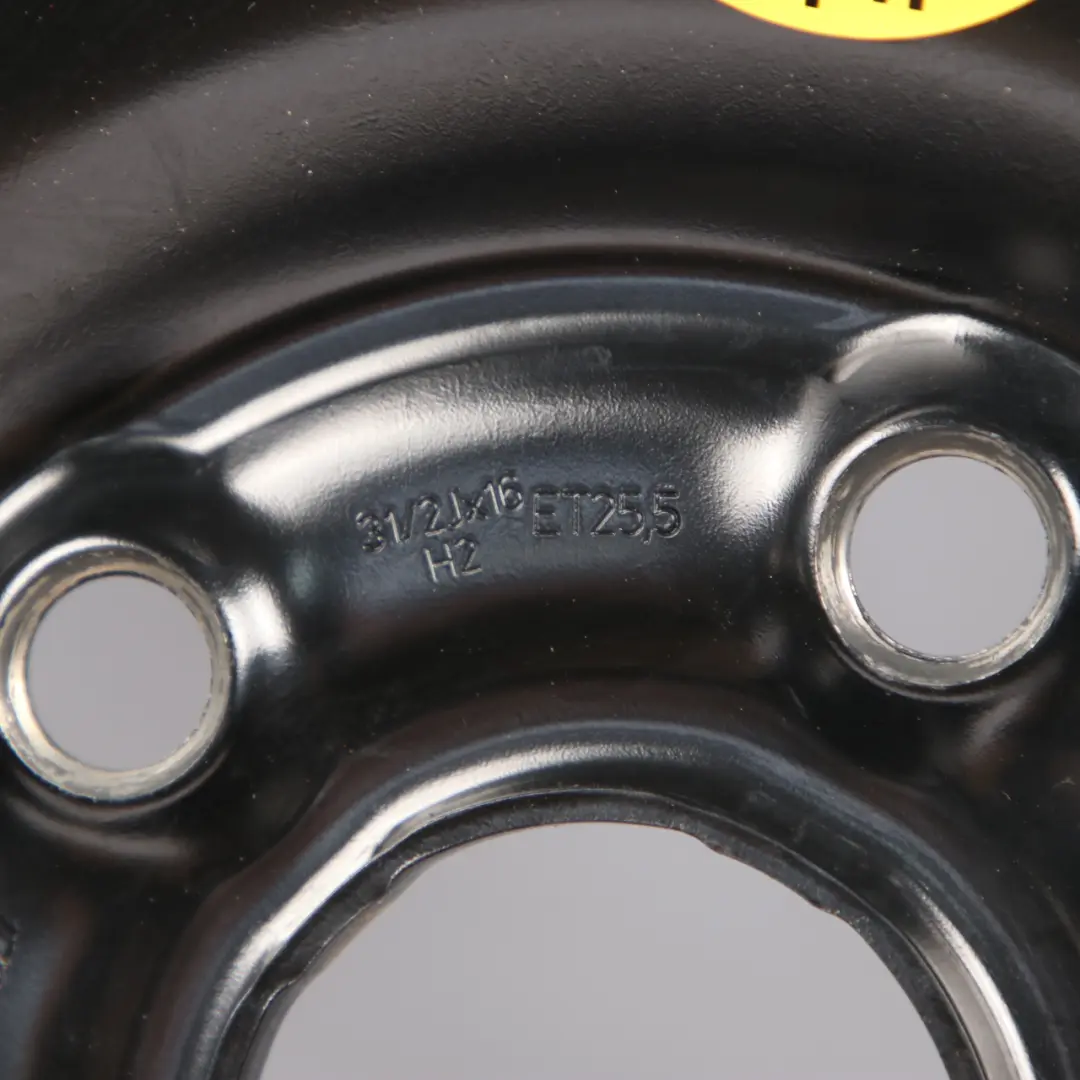  Rueda de repuesto Audi A3 8P VW Golf 5 Rueda compacta Acero R16 3,5J 125/70 - SKU 1K0601027F - Número de pieza 1K0601027F