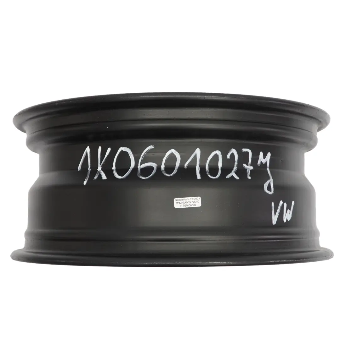 Cerchio in acciaio nero 16'' 6,5J ET:50 per VW Volkswagen Golf 5 con numero di parte 1K0601027J VW Volkswagen Golf 5 Cerchio in acciaio nero 16'' 6,5J ET:50 - SKU 1K0601027J - Numero di parte 1K0601027J