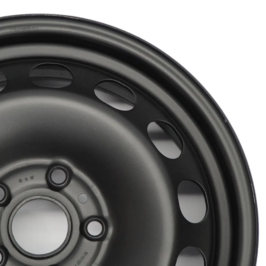 VW Volkswagen Golf 5 Black Steel Wheel Rim 16'' 6,5J ET:50 - SKU 1K0601027J - Part number 1K0601027J
