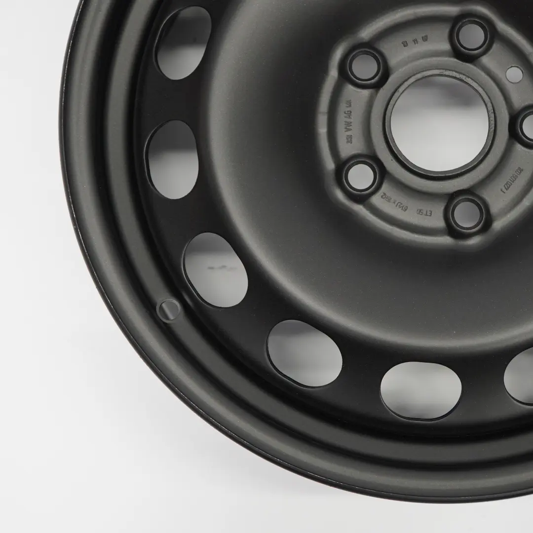 VW Volkswagen Golf 5 Schwarz Stahl felge 16'' 6,5J ET:50 - SKU 1K0601027J - Teilenummer 1K0601027J