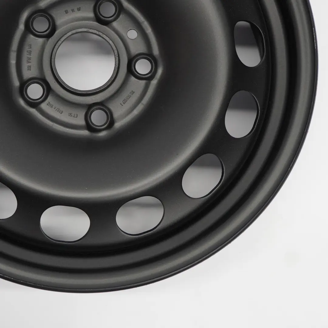 VW Volkswagen Golf 5 Llanta de acero negro 16'' 6,5J ET:50 - SKU 1K0601027J - Número de pieza 1K0601027J