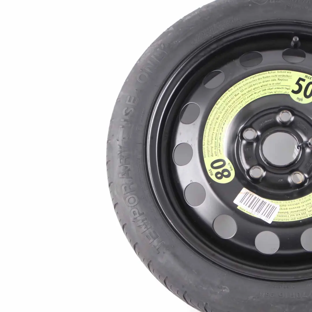 Mk6 Rueda De Repuesto Compacta Acero R16 3,5J Hankook 125/70 para VW Golf con número de pieza 1K0601027S VW Golf Mk6 Rueda De Repuesto Compacta Acero R16 3,5J Hankook 125/70 - SKU 1K0601027S - Número de pieza 1K0601027S