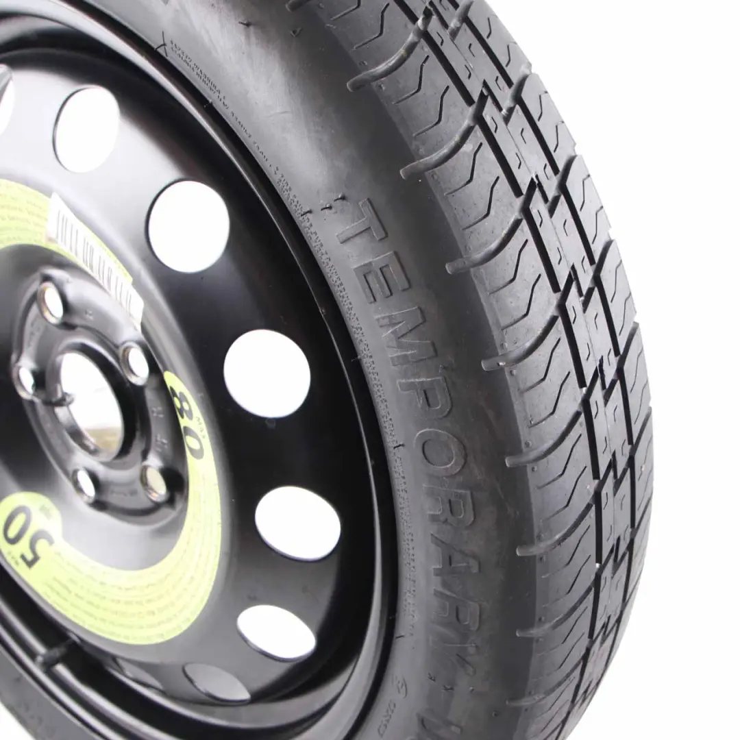 Mk6 Spare Compact Wheel Steel R16 3,5J Hankook 125/70 to VW Golf with Part number 1K0601027S VW Golf Mk6 Spare Compact Wheel Steel R16 3,5J Hankook 125/70 - SKU 1K0601027S - Part number 1K0601027S