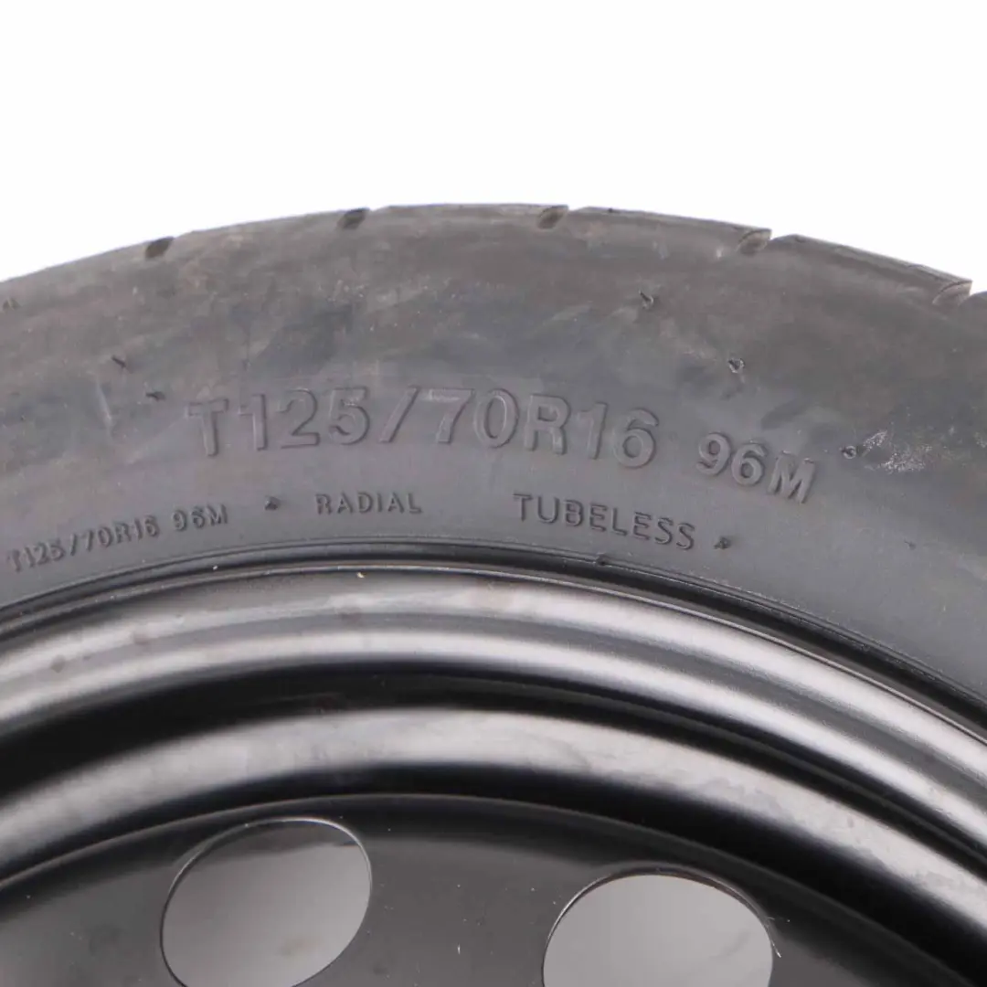 VW Golf Mk6 Rueda De Repuesto Compacta Acero R16 3,5J Hankook 125/70 - SKU 1K0601027S - Número de pieza 1K0601027S