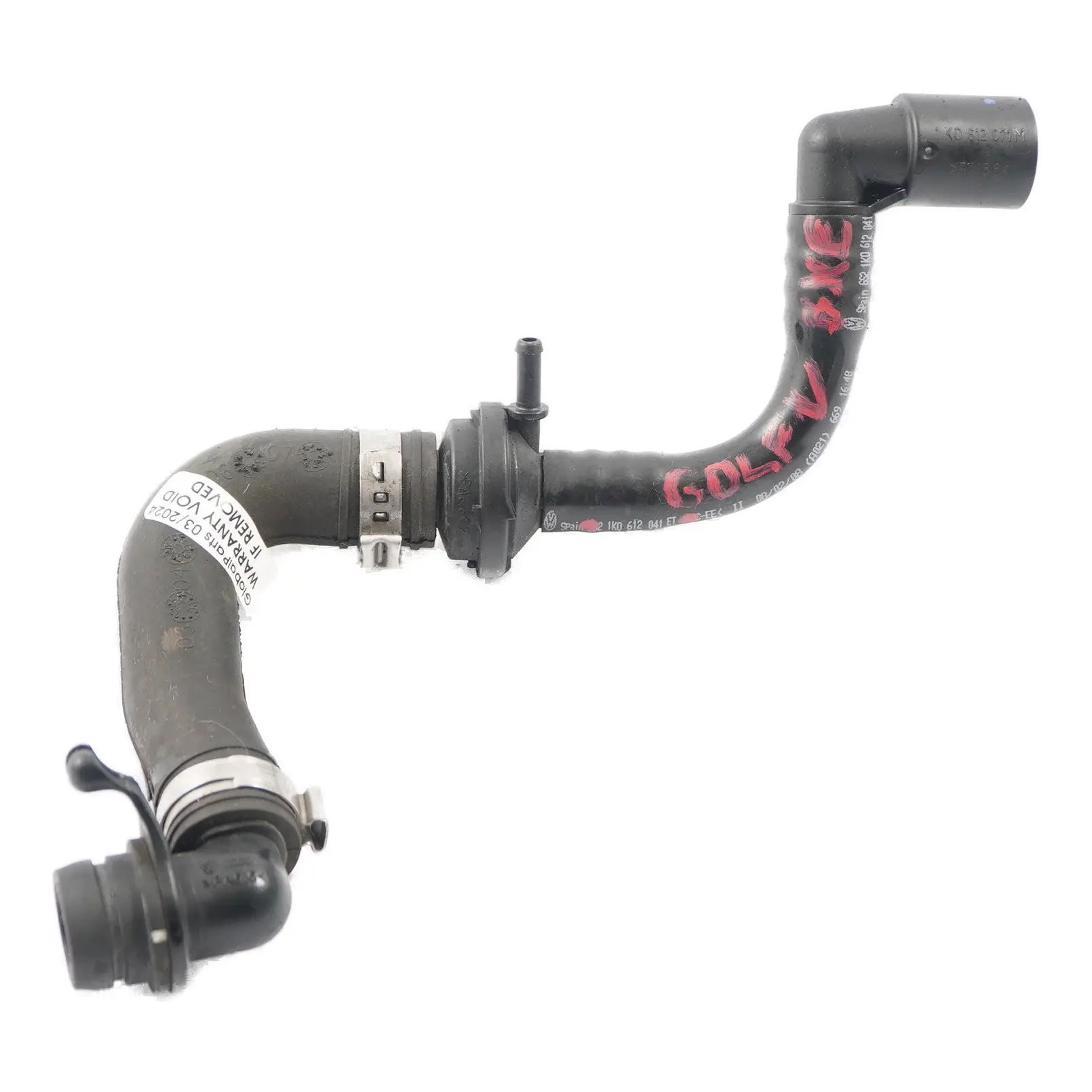 VW Golf 5 Audi A3 8P 1.9 TDI Seat Skoda Tubo vuoto Linea servofreno 1K0612041ET