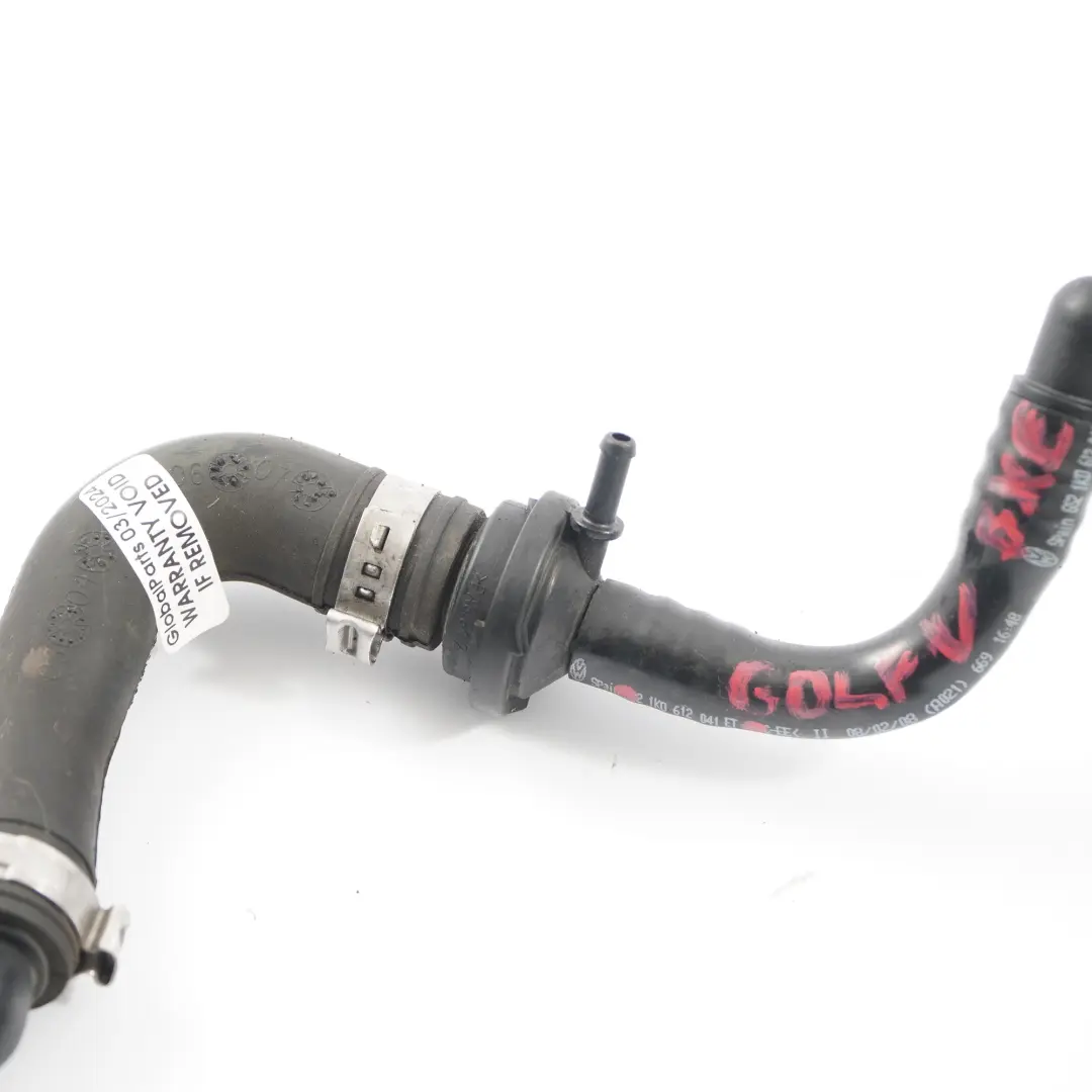 VW Golf 5 Audi A3 8P 1.9 TDI Seat Skoda Vacuum Pipe Brake Servo Line - SKU 1K0612041ET - Part number 1K0612041ET
