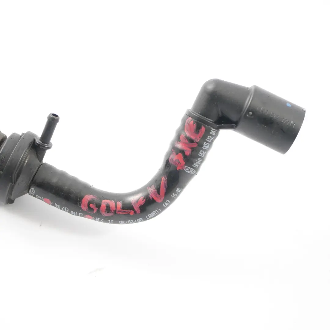 Vacuum Pipe Brake Servo Line to VW Golf 5 Audi A3 8P 1.9 TDI Seat Skoda with Part number 1K0612041ET VW Golf 5 Audi A3 8P 1.9 TDI Seat Skoda Vacuum Pipe Brake Servo Line - SKU 1K0612041ET - Part number 1K0612041ET