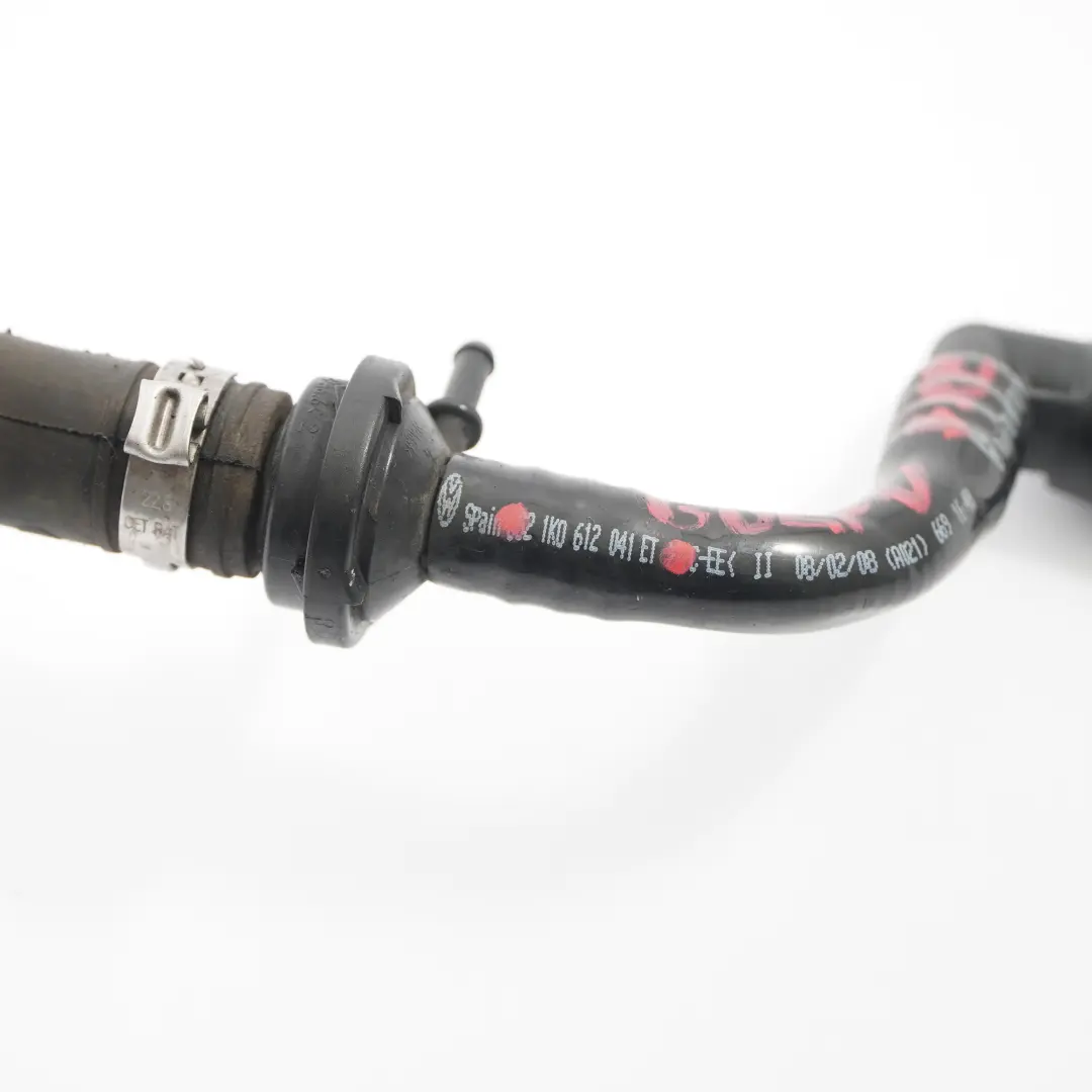 VW Golf 5 Audi A3 8P 1.9 TDI Seat Skoda Tuyau d'aspiration Ligne servo-frein - SKU 1K0612041ET - Numéro de pièce 1K0612041ET