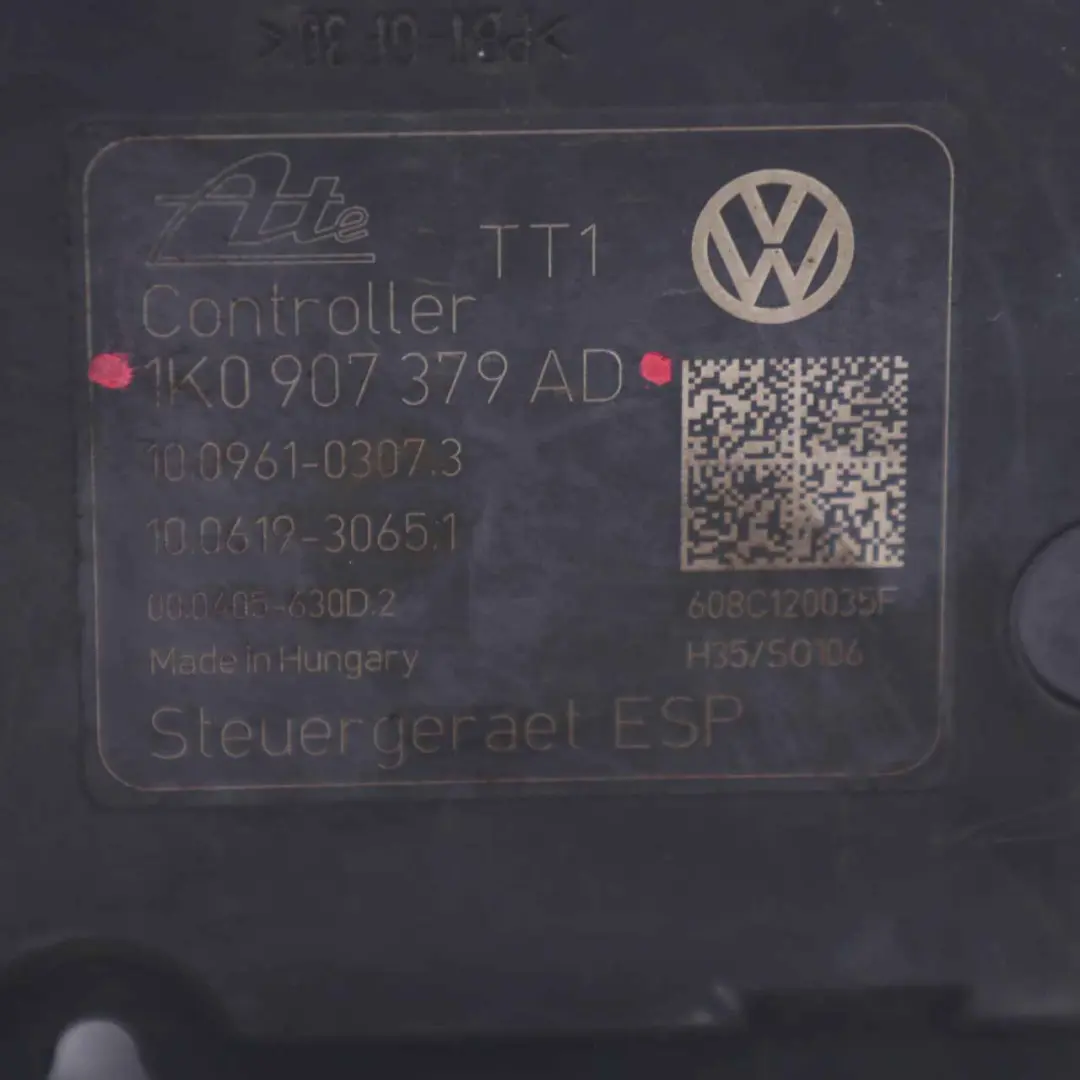 VW Golf 5 2.0 TDI Brake Pump ABS Module Hydraulic Control Unit - SKU 1K0614517BD - Part number 1K0614517BD