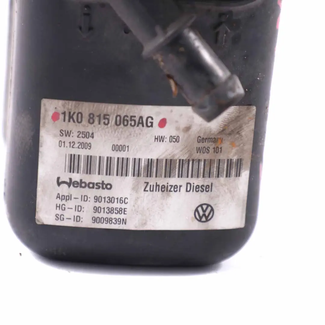 Webasto VW Volkswagen Touran 2.0 Diesel Pre riscaldatore ausiliario per con numero di parte 1K0815065AG Webasto VW Volkswagen Touran 2.0 Diesel Pre riscaldatore ausiliario - SKU 1K0815065AG - Numero di parte 1K0815065AG