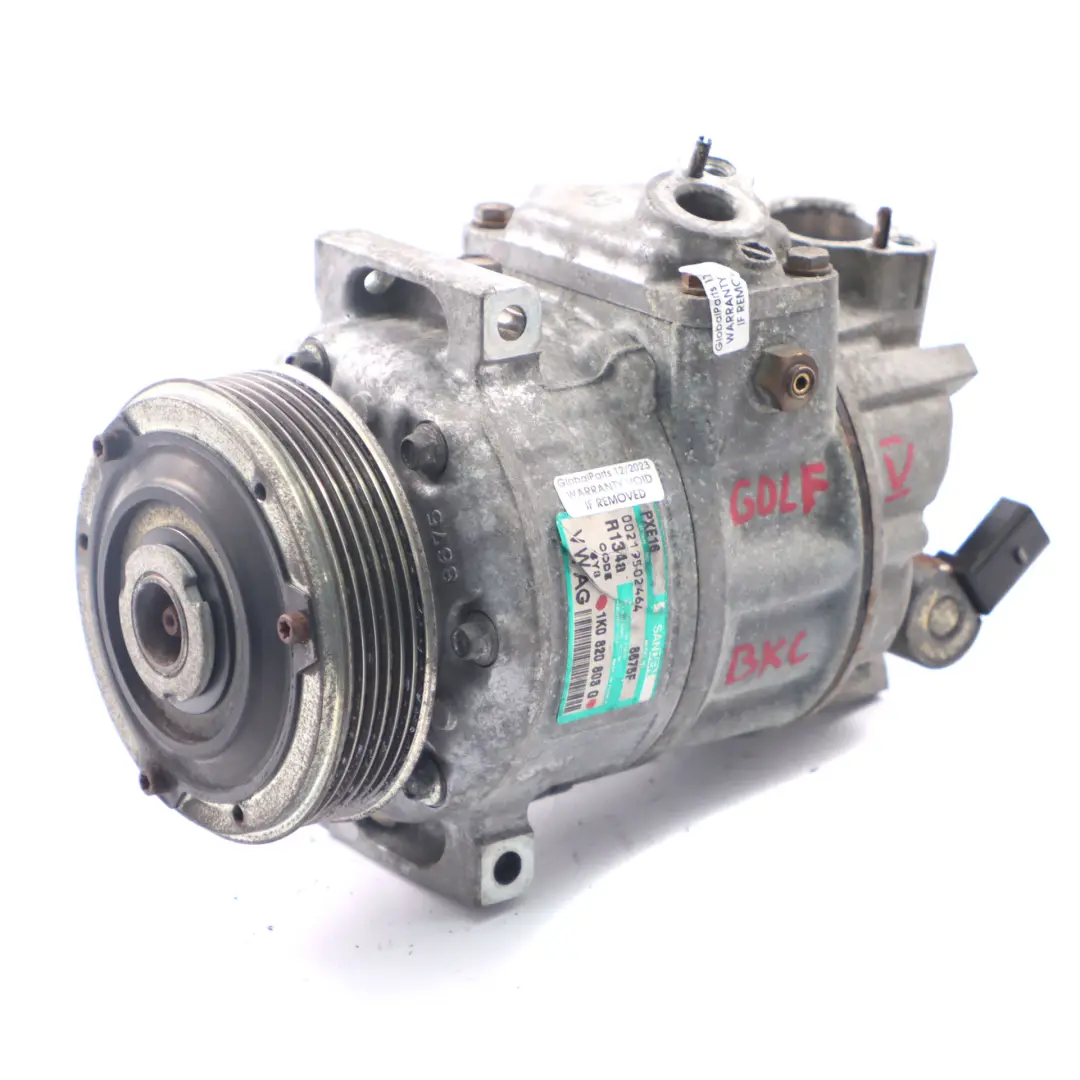 1.9TDI BKC Sprężarka Klimatyzacji Kompresor A/C do VW Golf 5 o numerze 1K0820803G VW Golf 5 1.9TDI BKC Sprężarka Klimatyzacji Kompresor A/C - SKU 1K0820803G - Numer Części 1K0820803G