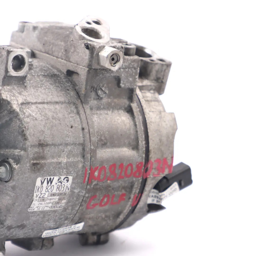 Con Conditioning Compressor A/C Pump to VW Volkswagen Golf 5 Air with Part number 1K0820803N VW Volkswagen Golf 5 Air Con Conditioning Compressor A/C Pump - SKU 1K0820803N - Part number 1K0820803N