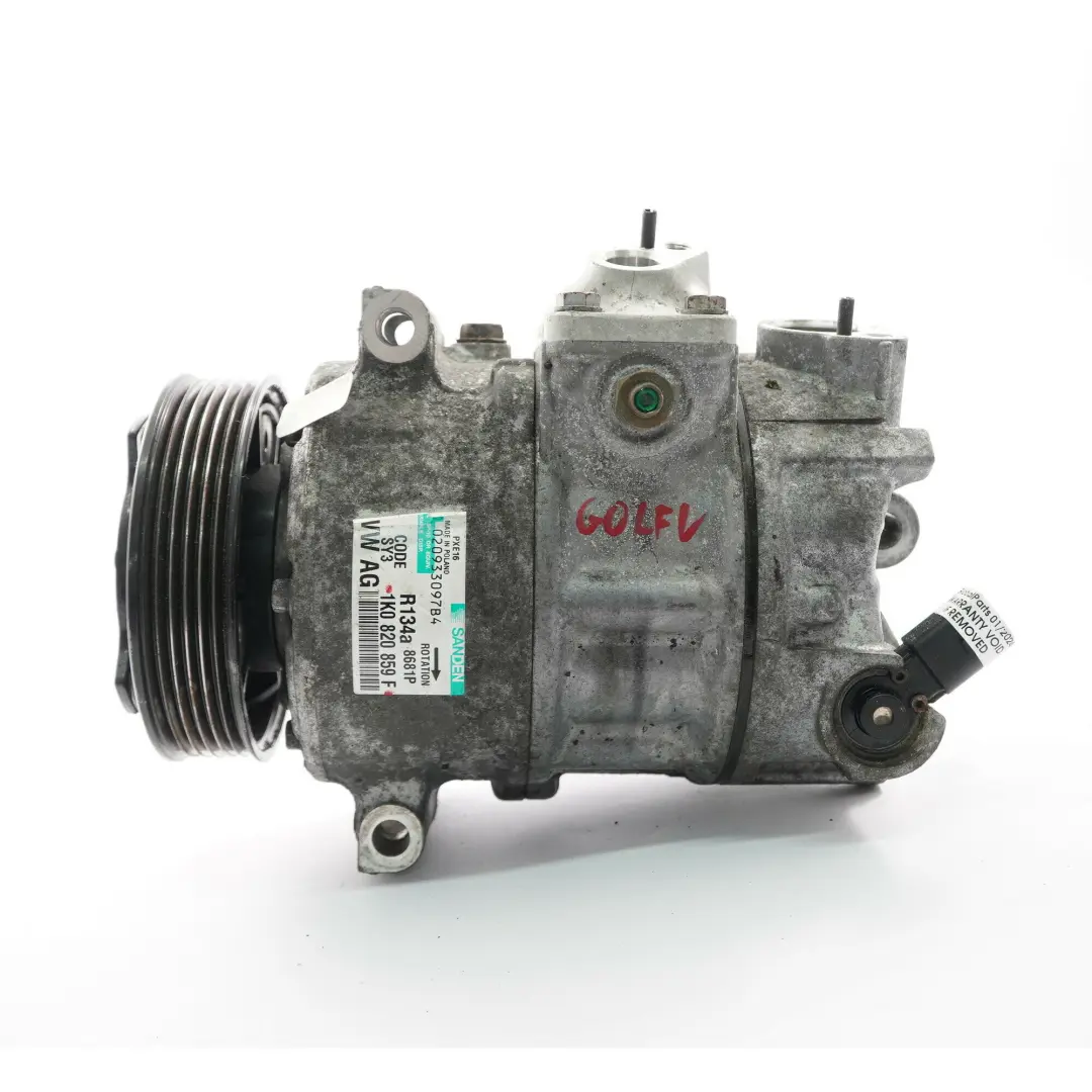 Aire Acondicionado Compresor A/C para Audi VW Golf 5 Seat Skoda con número de pieza 1K0820859F Audi VW Golf 5 Seat Skoda Aire Acondicionado Compresor A/C - SKU 1K0820859F - Número de pieza 1K0820859F