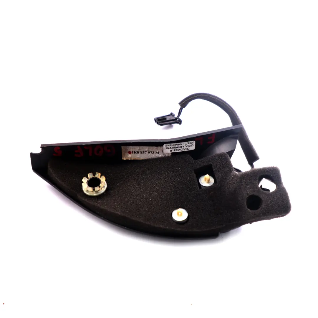 Garniture de couvercle haut-parleur avant gauche pour Volkswagen Golf V à propos du numéro de pièce 1K0837973M Volkswagen Golf V Garniture de couvercle haut-parleur avant gauche - SKU 1K0837973M - Numéro de pièce 1K0837973M