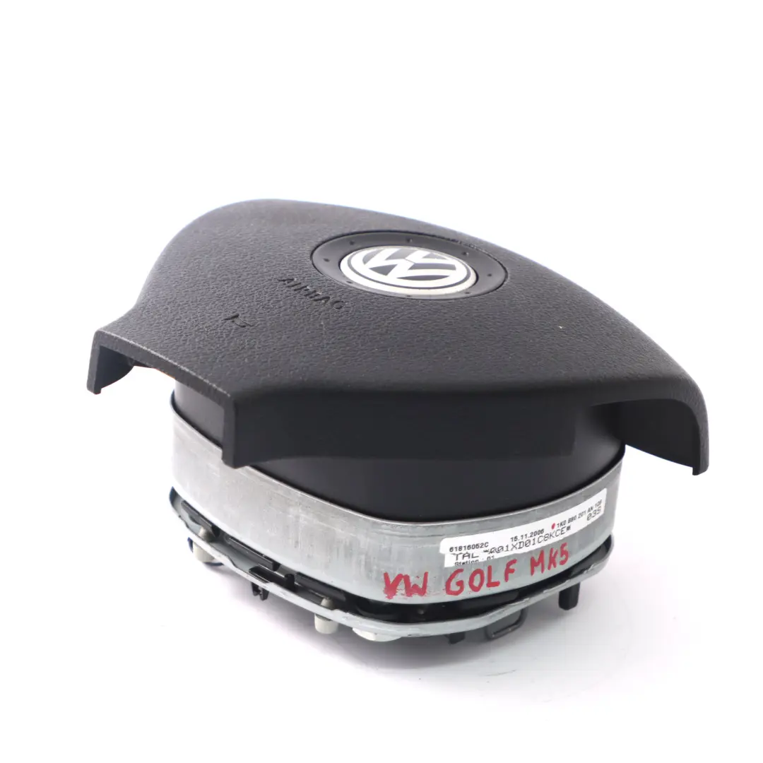 VW Volkswagen Golf 5 Poduszka Airbag Kierowcy Czarna - SKU 1K0880201AN - Numer Części 1K0880201AN