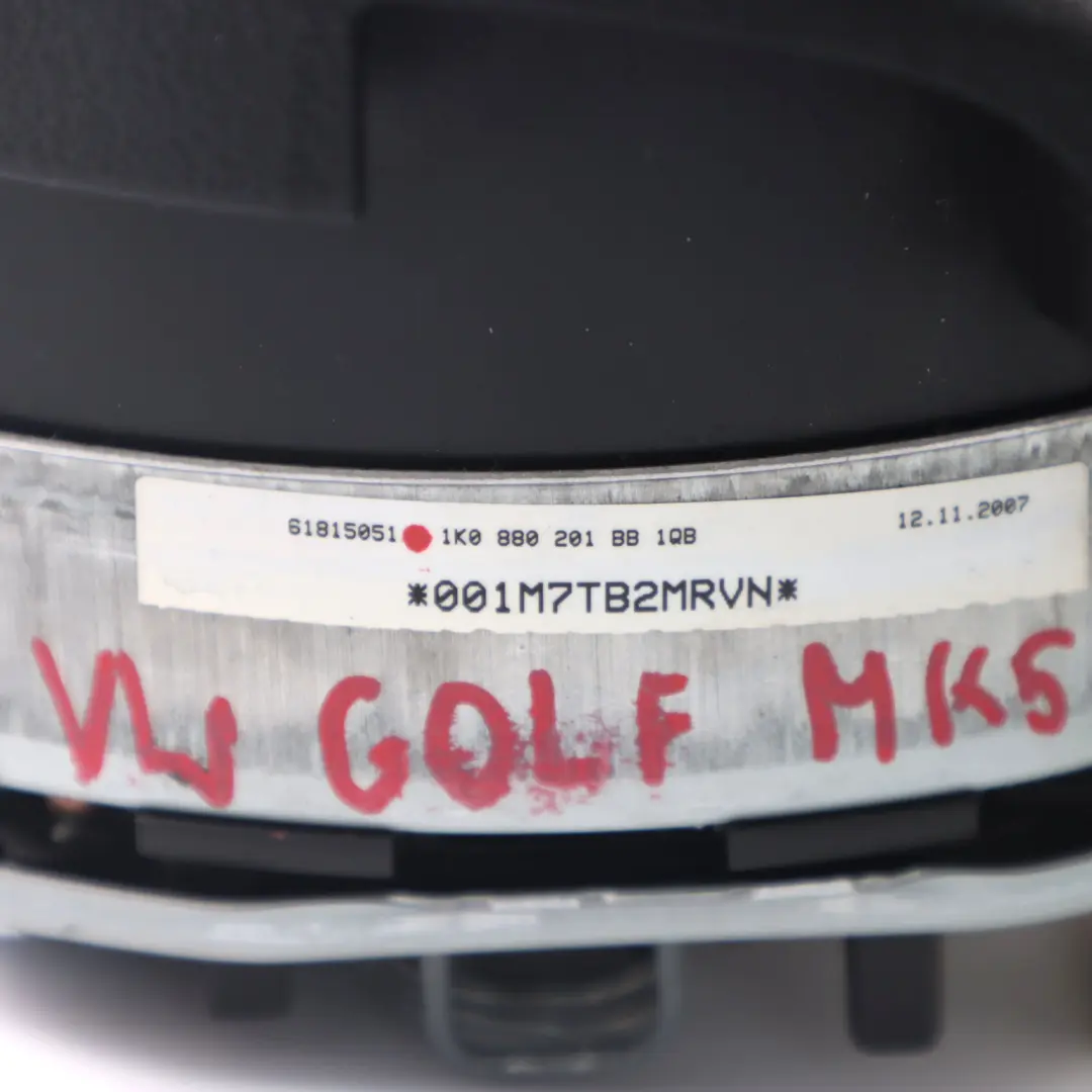 Módulo de Aire Lado Conductor Negro para VW Volkswagen Golf 5 Volante con número de pieza 1K0880201BB VW Volkswagen Golf 5 Volante Módulo de Aire Lado Conductor Negro - SKU 1K0880201BB - Número de pieza 1K0880201BB