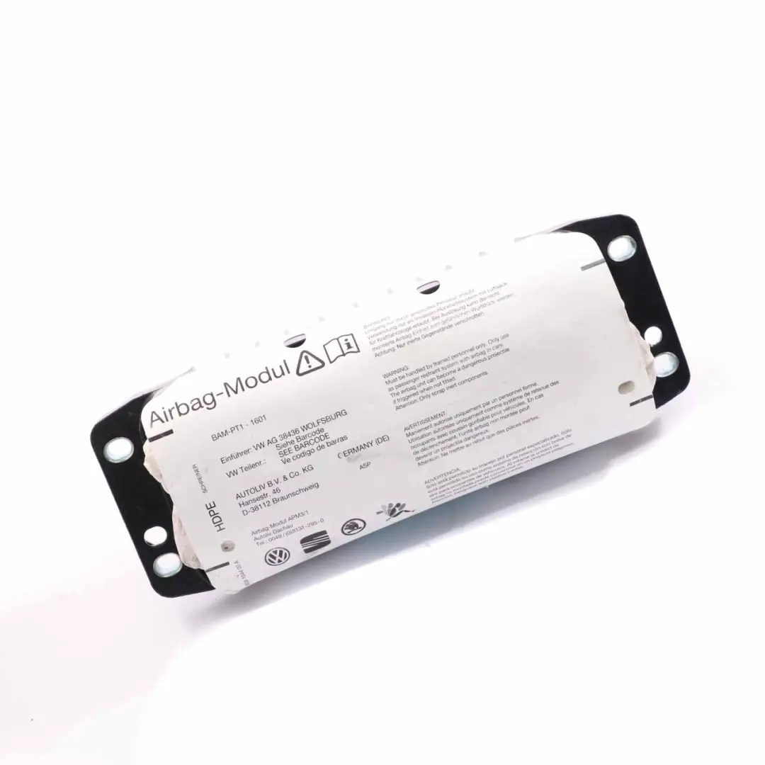 VW Volkswagen Golf 5 Dashboard Airbag Passenger Side Front Air Bag - SKU 1K0880204L - Part number 1K0880204L