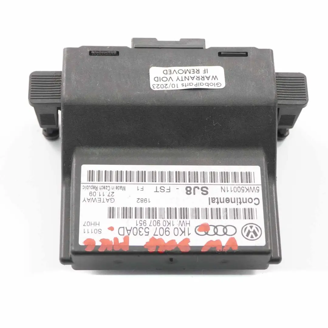 VW Volkswagen Golf 6 Gateway Steuergerät Modul ECU - SKU 1K0907530AD - Teilenummer 1K0907530AD