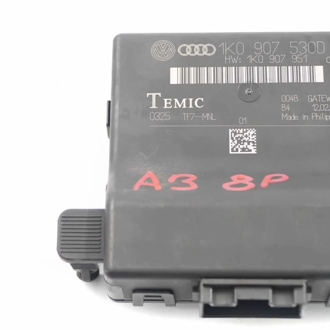 Audi A3 8P Unidad de control de la pasarela central Módulo Relé ECU - SKU 1K0907530D - Número de pieza 1K0907530D